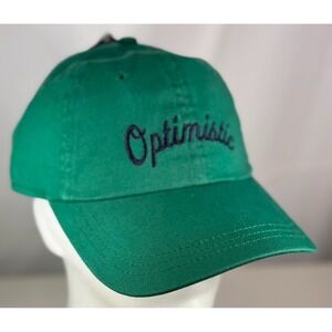 Universal Thread Green Optimistic Hat Adjustable Strapback Baseball Cap NWT